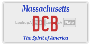 DCB  license plate in MA
