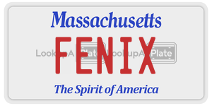 FENIX  license plate in MA