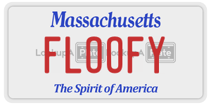 FLOOFY  license plate in MA