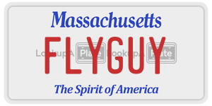 FLYGUY  license plate in MA