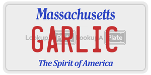 GARLIC license plate in Massachusetts