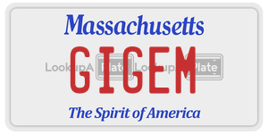 GIGEM license plate in Massachusetts