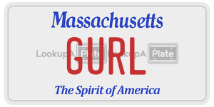 GURL license plate in Massachusetts