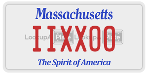 IIXXOO license plate in Massachusetts