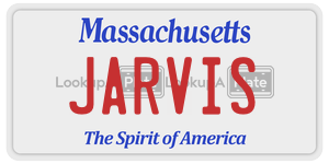 JARVIS license plate in Massachusetts