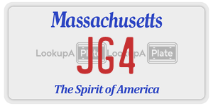 JG4 license plate in Massachusetts
