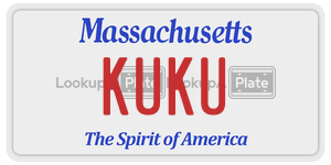 KUKU license plate in Massachusetts