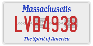 LVB4938  license plate in MA