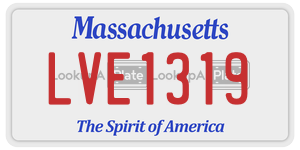 LVE1319  license plate in MA