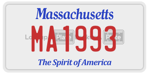 MA1993  license plate in MA