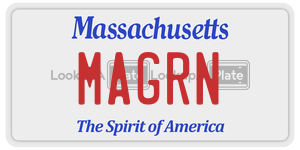 MAGRN license plate in Massachusetts