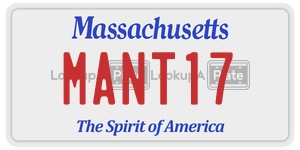 MANT17  license plate in MA