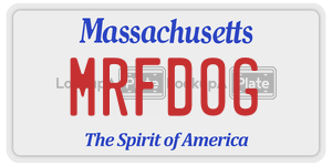 MRFDOG  license plate in MA