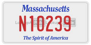 N10239 license plate in Massachusetts
