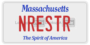 NRESTR  license plate in MA