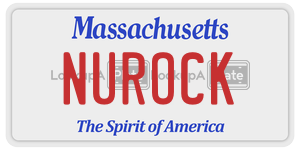 NUROCK license plate in Massachusetts