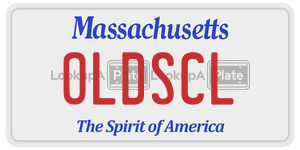 OLDSCL license plate in Massachusetts