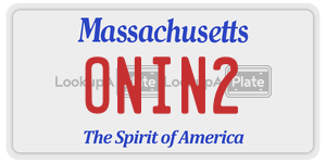 ONIN2 license plate in Massachusetts