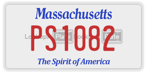 PS1082 license plate in Massachusetts