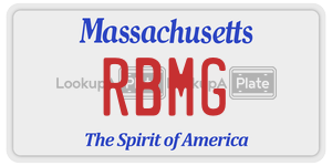 RBMG license plate in Massachusetts