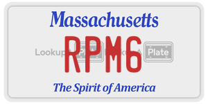 RPM6 license plate in Massachusetts