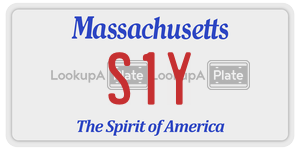 S1Y license plate in Massachusetts