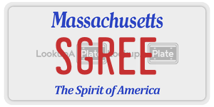 SGREE  license plate in MA