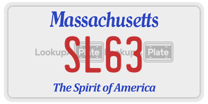 SL63  license plate in MA