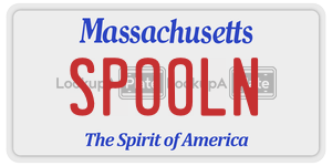 SPOOLN license plate in Massachusetts