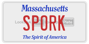 SPORK license plate in Massachusetts