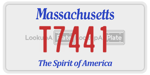 T7441  license plate in MA