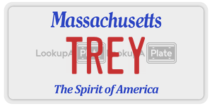 TREY license plate in Massachusetts