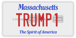 TRUMP1 license plate in Massachusetts