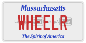 WHEELR license plate in Massachusetts