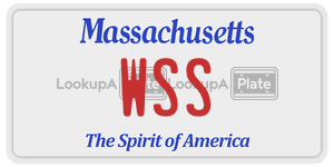WSS license plate in Massachusetts