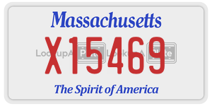 X15469 license plate in Massachusetts