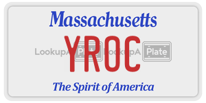 YROC license plate in Massachusetts