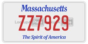 ZZ7929 license plate in Massachusetts