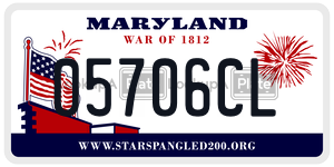 05706CL  license plate in MD