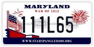 111L65 license plate in Maryland