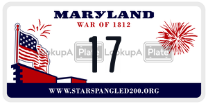 17  license plate in MD