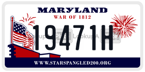 19471H  license plate in MD