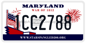 1CC2788 license plate in Maryland