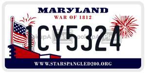 1CY5324 license plate in Maryland