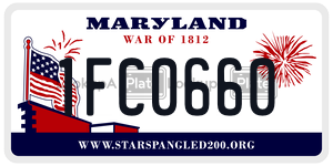 1FC0660 license plate in Maryland