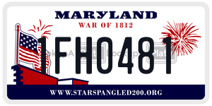 1FH0481 license plate in Maryland