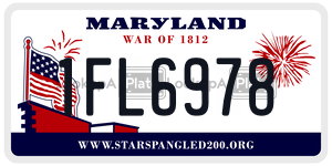 1FL6978 license plate in Maryland