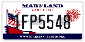 1FP5548  license plate in MD