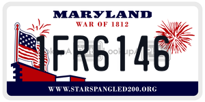 1FR6146 license plate in Maryland