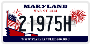 21975H license plate in Maryland